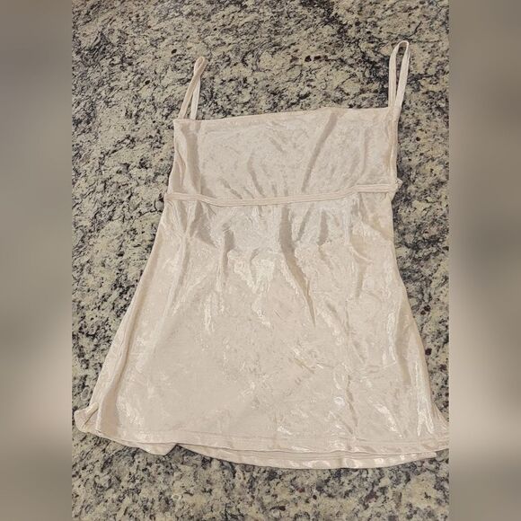 Free People NWT All Night Velvet Tunic Champagne Small - Picture 5 of 9